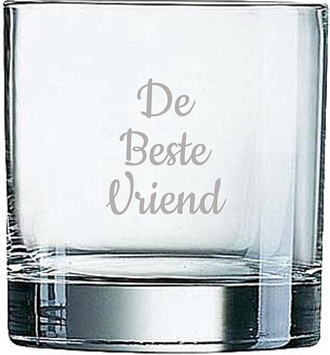 Gegraveerde Whiskeyglas 38cl De Beste Vriend