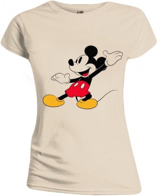 DISNEY - T-Shirt - Mickey Mouse Happy Face - GIRL (L)