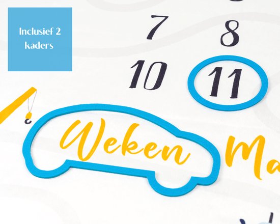 Flouer Mijlpaaldeken Voertuigen - Milestone deken - Kraamcadeau jongen - Mijlpaaldeken baby - Babyshower jongen - Cadeau baby jongen - Kraamcadeautjes - Mijlpaal deken - Milestone blanket - Babyshower cadeau van FLO — afbeelding 4