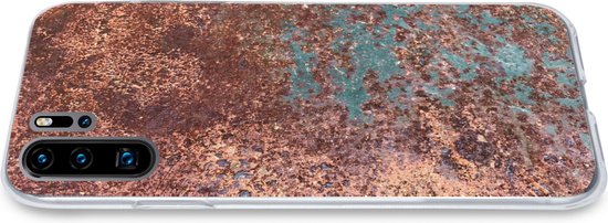 Coque Huawei P30 Pro - Imprimé rouille - Fer - Turquoise - Coque en Siliconen téléphone -