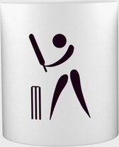 Akyol - Cricket Mok met opdruk - cricket - Sporters - Sport - 350 ML inhoud