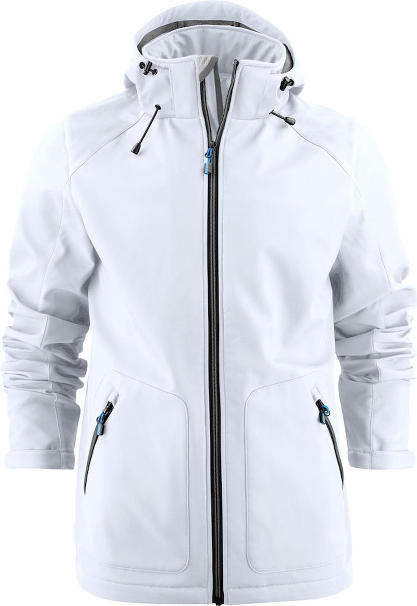 Printer Softshell Jas Karting - Wit - Maat 4XL
