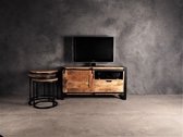 Tv meubel | industrieel | Mangohout | Mango | naturel | 120 x 45 x 60(h) cm