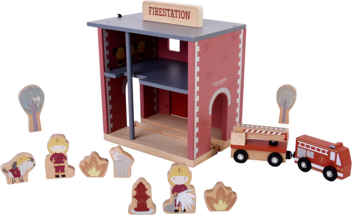 Caserne de pompiers en bois LITTLE DUTCH