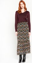 LOLALIZA Trui met V-hals en lurex - Paars - Maat L