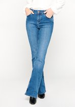 LOLALIZA Wijduitlopende jeans - Blauw - Maat 44