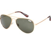 Superdry Zonebril pilotenbril UV Protected Unisex Sunglasses - (SDS-HUNTSMAN-001||Camo Vintage Green lens)
