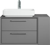 Badplaats Badkamermeubel Set Karat 80 cm - Mat Grijs - Badmeubel met Wastafel