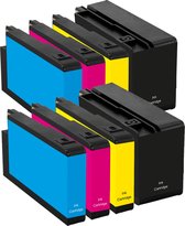 Geschikt voor HP 950XL / 951XL Inktcartridges - Multipack 8 Stuks - Geschikt voor HP OfficeJet Pro 276DW, 8100, 8600, 8610, 8620 - Inktpatronen - Inkt