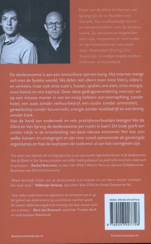 Boek met op de voorkant twee mannen en tekst.