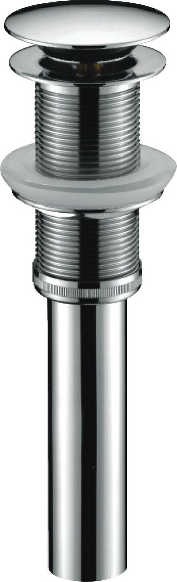 Teakea - Pop-Up Afvoerplug Zonder Overloop | Bolle Pop-Up Kop | 1 1/4 inch | 68 mm schroefdraad