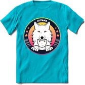 Saitama T-Shirt | Wolfpack Crypto ethereum Heren / Dames | bitcoin munt cadeau - Blauw - 3XL