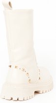 LOLALIZA Ankle boots with golden details - Beige - Maat C39