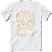 30 Jaar Legendarisch Gerijpt T-Shirt | Okergeel - Ivoor | Grappig Verjaardag Cadeau | Dames - Heren | - Wit - XXL
