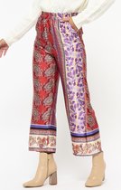 LOLALIZA Wijde broek met paisleyprint - Oranje - Maat S