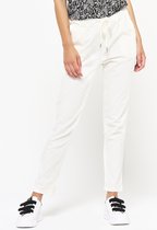 LOLALIZA Slouchy corduroy broek - Ecru - Maat 46