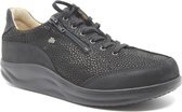 Finn Comfort OTARU NERO dames veterschoen met rits Nubuck Wijdte H