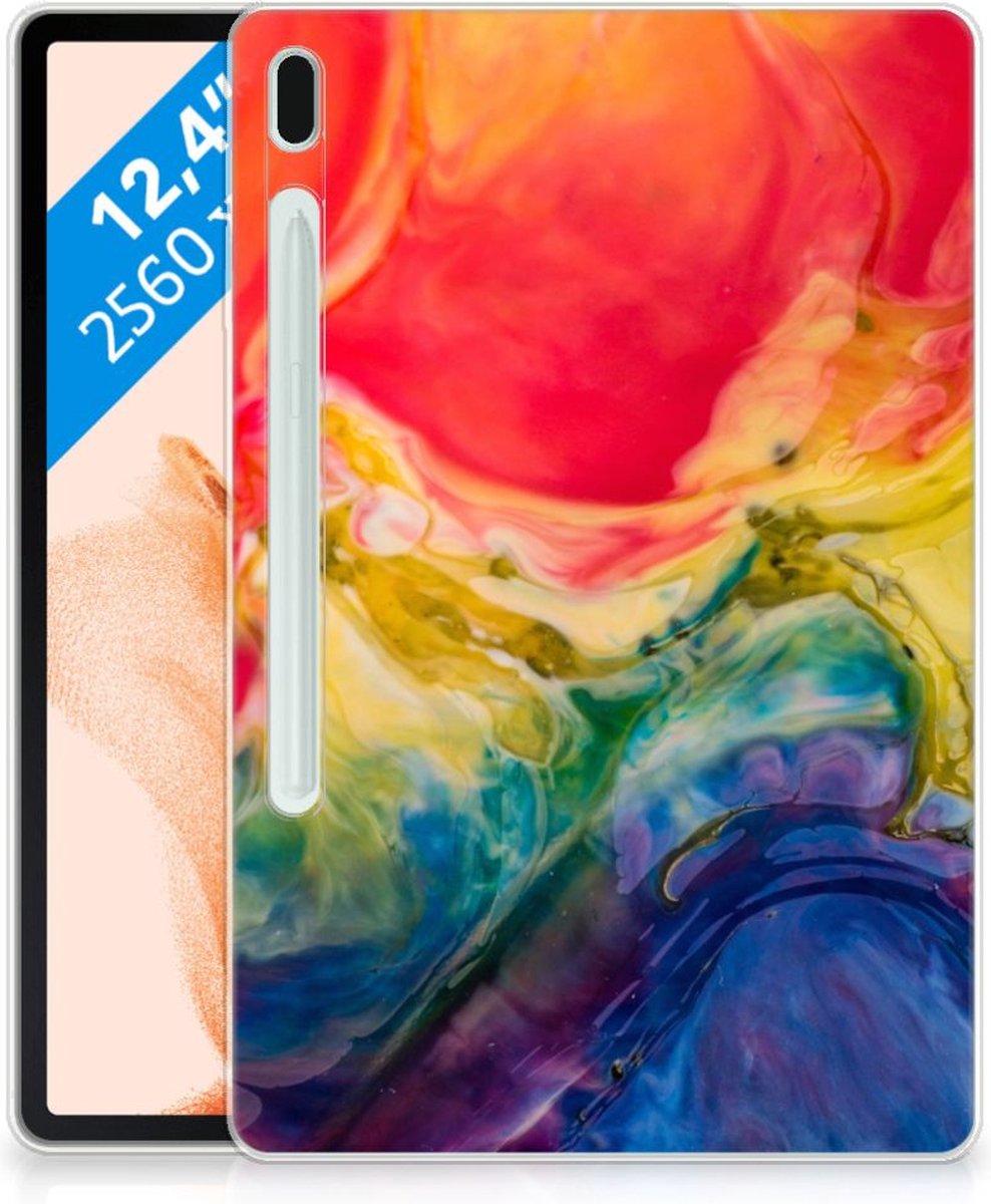 Tablethoes Samsung Galaxy Tab S7FE Watercolor Dark