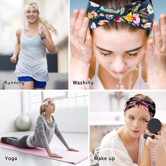 Lot De 18 Bandeaux Cheveux Femme Homme Antidérapants - Headbands Élastiques Sport Yoga Running, Accessoires Cheveux Unisexe Confortables