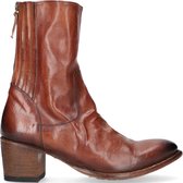 Cordwainer 40007 Enkellaarsjes - Enkelboots met rits - Dames - Cognac - Maat 41