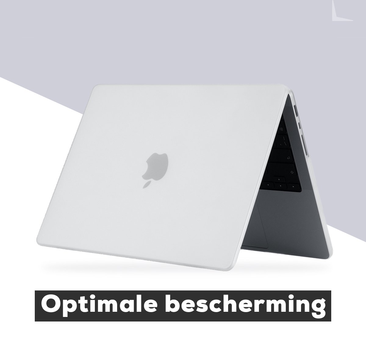 Custodia BELK Per MacBook Pro 14 Pollici M2/M1 (2023-2021) - Modelli A2779 A2442 - Cover Rigida Trasparente Con Motivo Onde E Copri Tastiera - 3