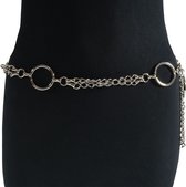 Beautiful On You - Luxe Chain Belt -Taille Riem - Heupketting - Chainbelt - Plain - Zilver