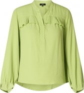 YESTA Hanne Blouse - Lime - maat 1(48)