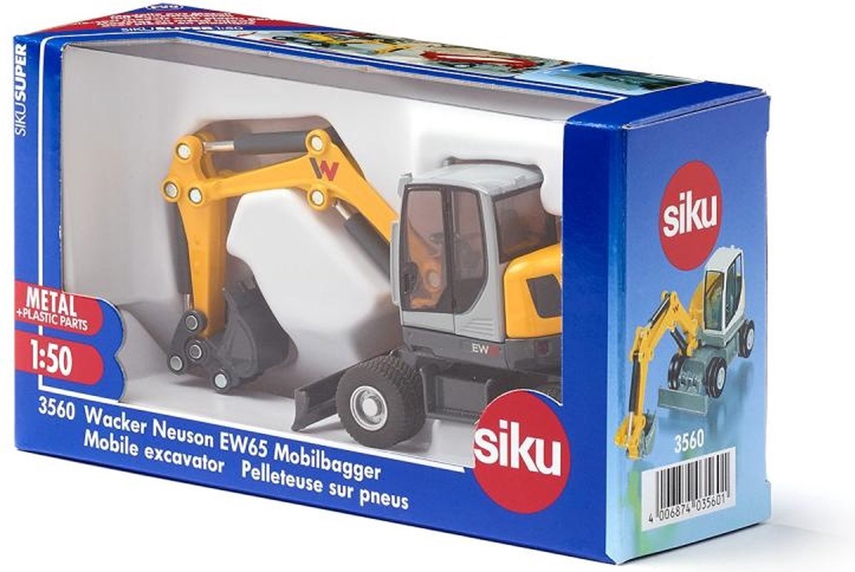 SIKU SUPER Wacker Neuson EW65: mobiele graafmachine 1:50 thumbnail 3