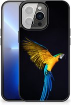 Bumper Hoesje iPhone 13 Pro Max GSM Hoesje met Zwarte rand Papegaai