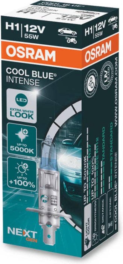 Osram Cool Blue Intense Next Gen H1 64150CBN enkele lamp