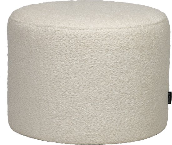 Bronx71® Bouclé poef Nora wit