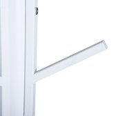 HOMdotCOM Kapstok 8 haken wit 180 cm