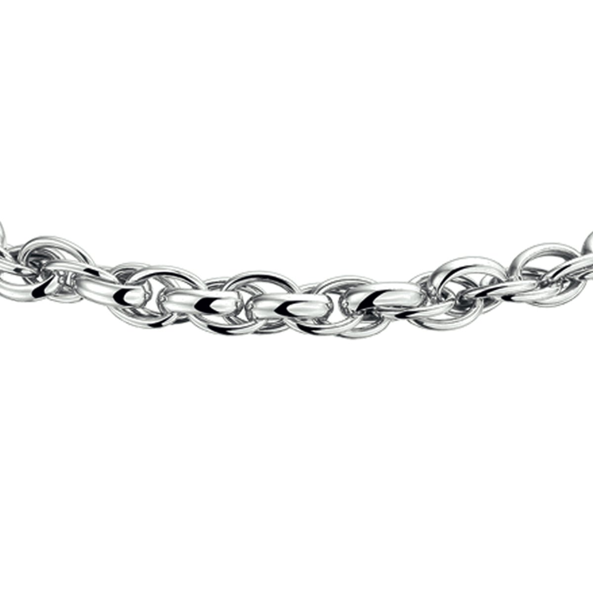 The Jewelry Collection Ketting 6,5 mm 45 cm - Zilver Gerhodineerd