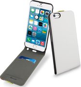 Apple iPhone 6/6s Plus Hoesje - Muvit - Slim Serie - Kunstlederen Flipcase - Wit - Hoesje Geschikt Voor Apple iPhone 6/6s Plus