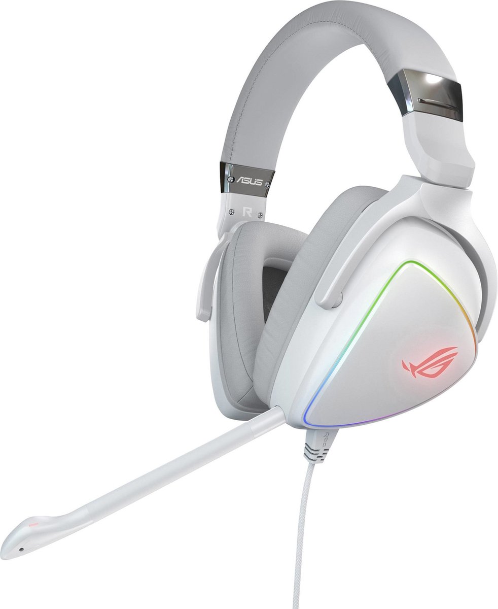 ASUS Gaming Headset ROG Delta Headset - White Edition - Over ear - USB-C (90YH02HW-B2UA00) - Bestellartikel, NICHT Stornierbar!