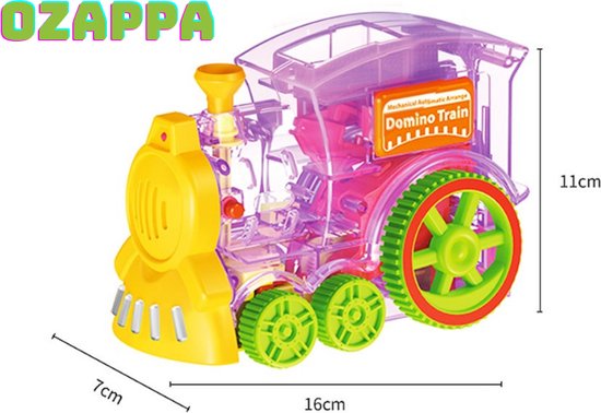 Thumbnail van een extra afbeelding van het spel Ozappa Speelgoed Domino Trein - Speelgoed - Trein - Domino - Educatief - Cadeau