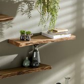 Wandplank 90 Acies / Massief acacia naturel - Meubels - Kantoor - Industrieel