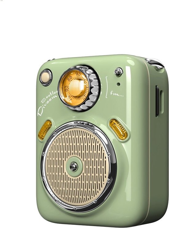 Bewinner Retro Bluetooth-luidsprekerradio, Draagbare AM FM SW-radio met