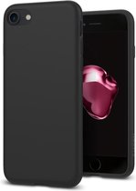 Spigen Liquid Crystal TPU Backcover Hoesje - Geschikt voor Apple iPhone 7 - Matt Black