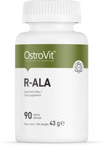 Supplementen - R-ALA R-Alfa-liponzuur 100mg - 90 Tablets OstroVit + Pill Box