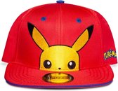 Casquette Pokémon Snapback enfant Pikachu Rouge