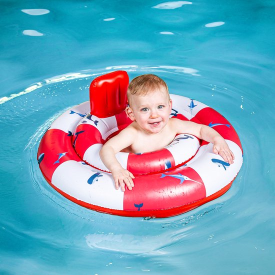 Swim Essentials Brassards de nage enfant baleine rouge et blanc 0-2 ans