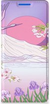 Smartphone Hoesje Cadeautjes voor Vrouwen OPPO Reno 6 Pro Plus 5G Book Style Case Bird Flying