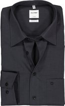OLYMP Luxor comfort fit overhemd - antraciet grijs fil à fil - Strijkvrij - Boordmaat: 44