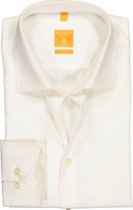 Redmond modern fit overhemd - beige - Strijkvriendelijk - Boordmaat: 45/46