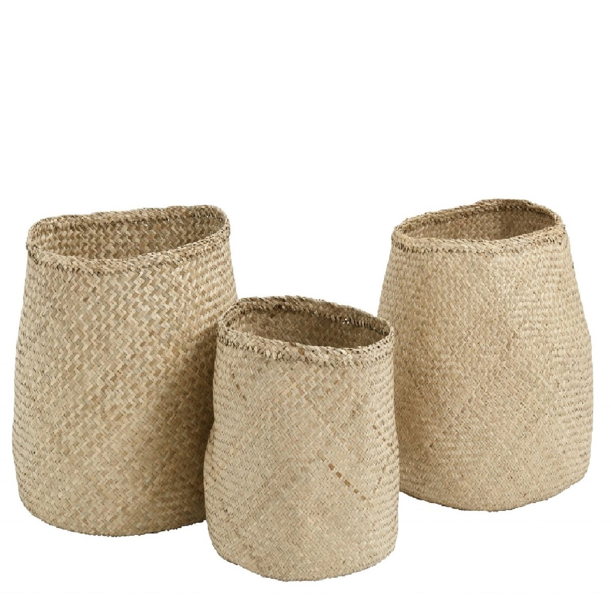 Nordal - Natural basket, s/3 - Manden, set van 3 stuks - Naturel