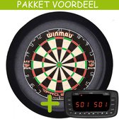 Chalkie + Winmau Pro SFB + Dartbordverlichting Basic (Zwart)