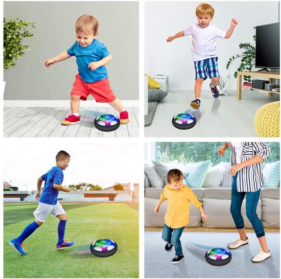 Hover Soccer Ball, Rechargeable Air Soccer Indoor Floating Soccer Ball avec  lumière LED pour les enfants tout-petits filles