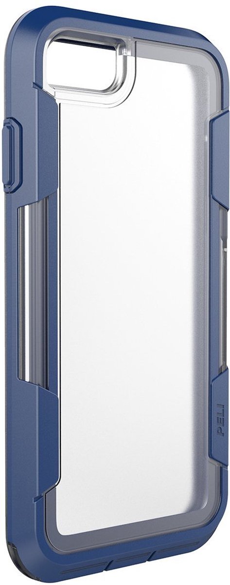 Apple iPhone 8 Hoesje - PELI - Voyager Serie - Hard Kunststof Backcover - Transparant / Blauw - Hoesje Geschikt Voor Apple iPhone 8