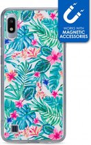 Samsung Galaxy A10 Hoesje - My Style - Magneta Serie - TPU Backcover - White Jungle - Hoesje Geschikt Voor Samsung Galaxy A10